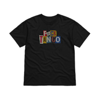 a black t - shirt with the word tango on it